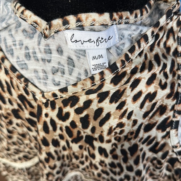 NWT Love,Fire leopard print tank - Picture 2 of 6
